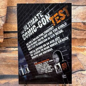 G4 TV Ultimate Comic-Con Contest 2009 Dark Horse Promo Card Ad Flyer Postcard